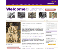 Tablet Screenshot of landmark.lambeth.gov.uk